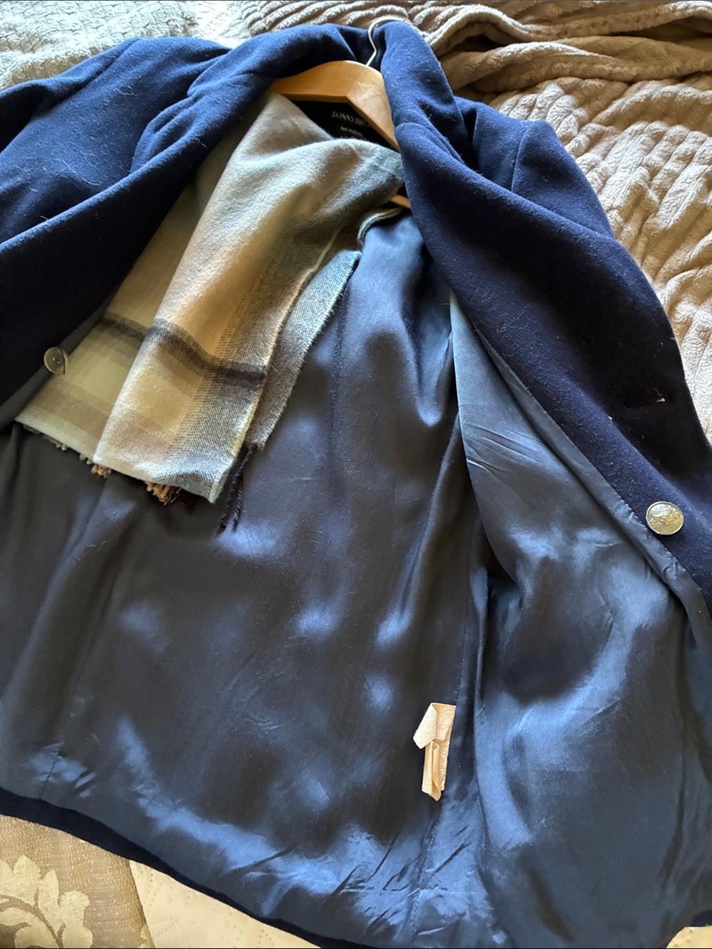 Donnybrook Women's Navy Double-Breasted Peacoat - Picture 7 of 7